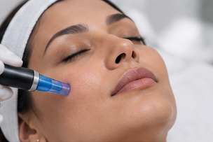 Microneedling skin treatment