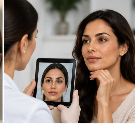 Facial balancing treatment and recovery